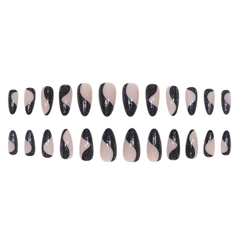 Glamorous Abstract Stiletto Press-On Nails Stornfield