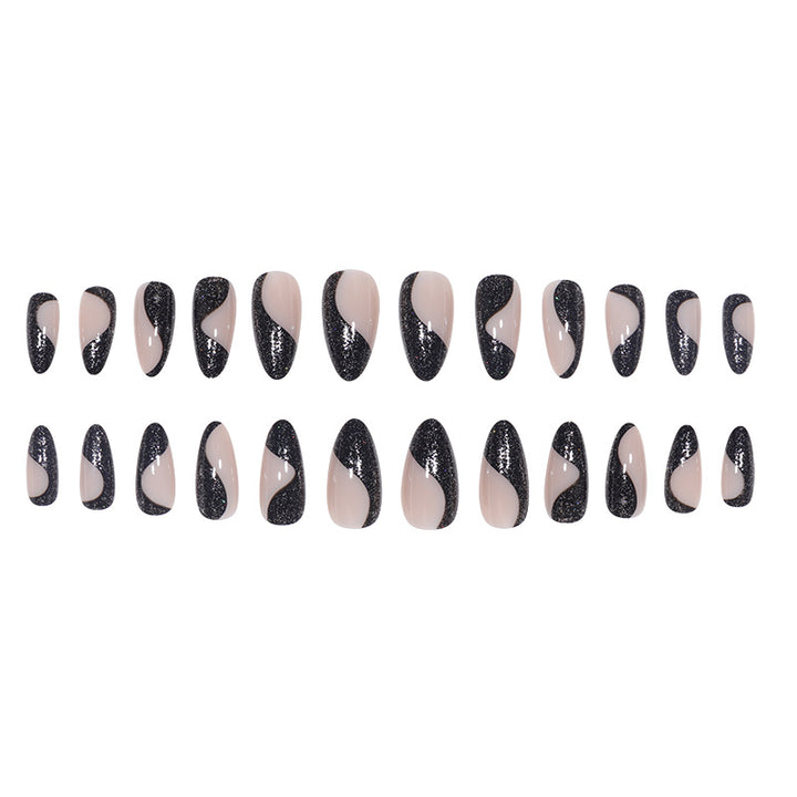 Glamorous Abstract Stiletto Press-On Nails Stornfield