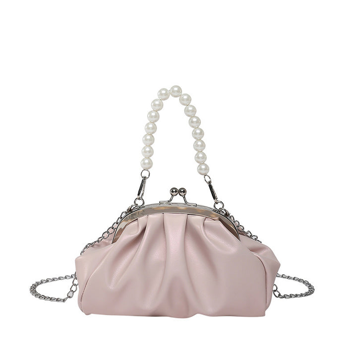Elegant Clutch Handbag with Pearl Chain Stornfield