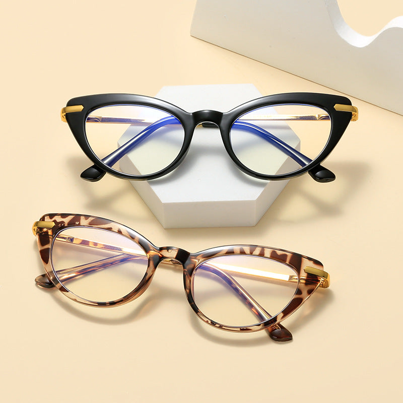 Women's Cat-Eye Sunglasses with Shiny Metal Frame Stornfield