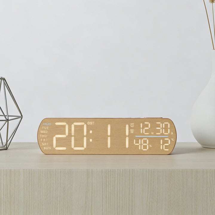 Digital alarm clock with temperature sensor and week display Stornfield