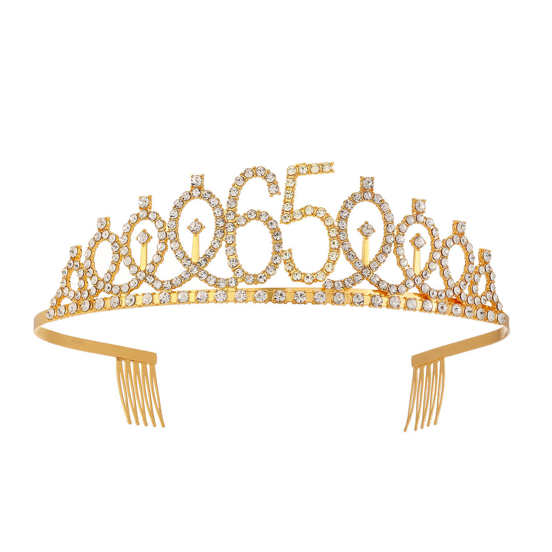 Women's Crystal-Embellished Tiara with Elegant Design Stornfield