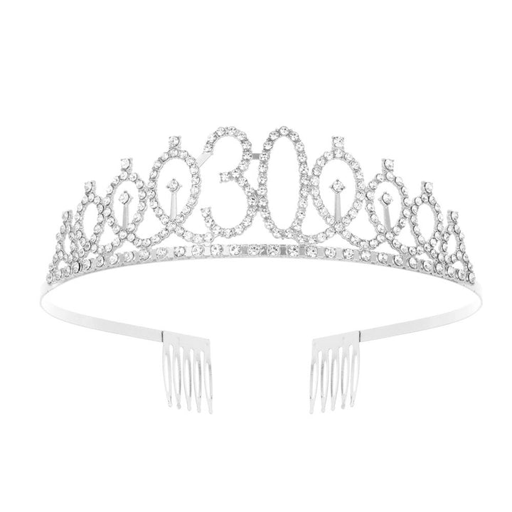Women's Crystal-Embellished Tiara with Elegant Design Stornfield