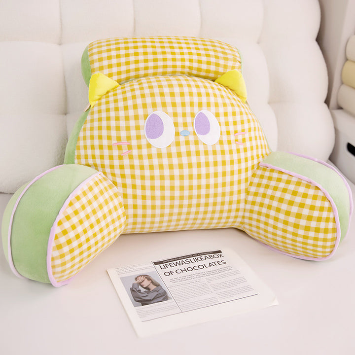 Funny plush back support pillow in cat design Stornfield