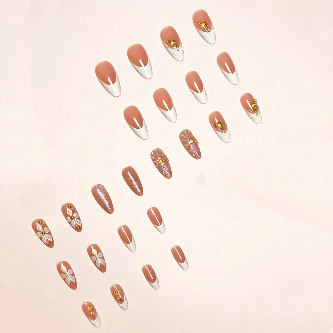 Glamorous Floral Stiletto Press-On Nail Set Stornfield