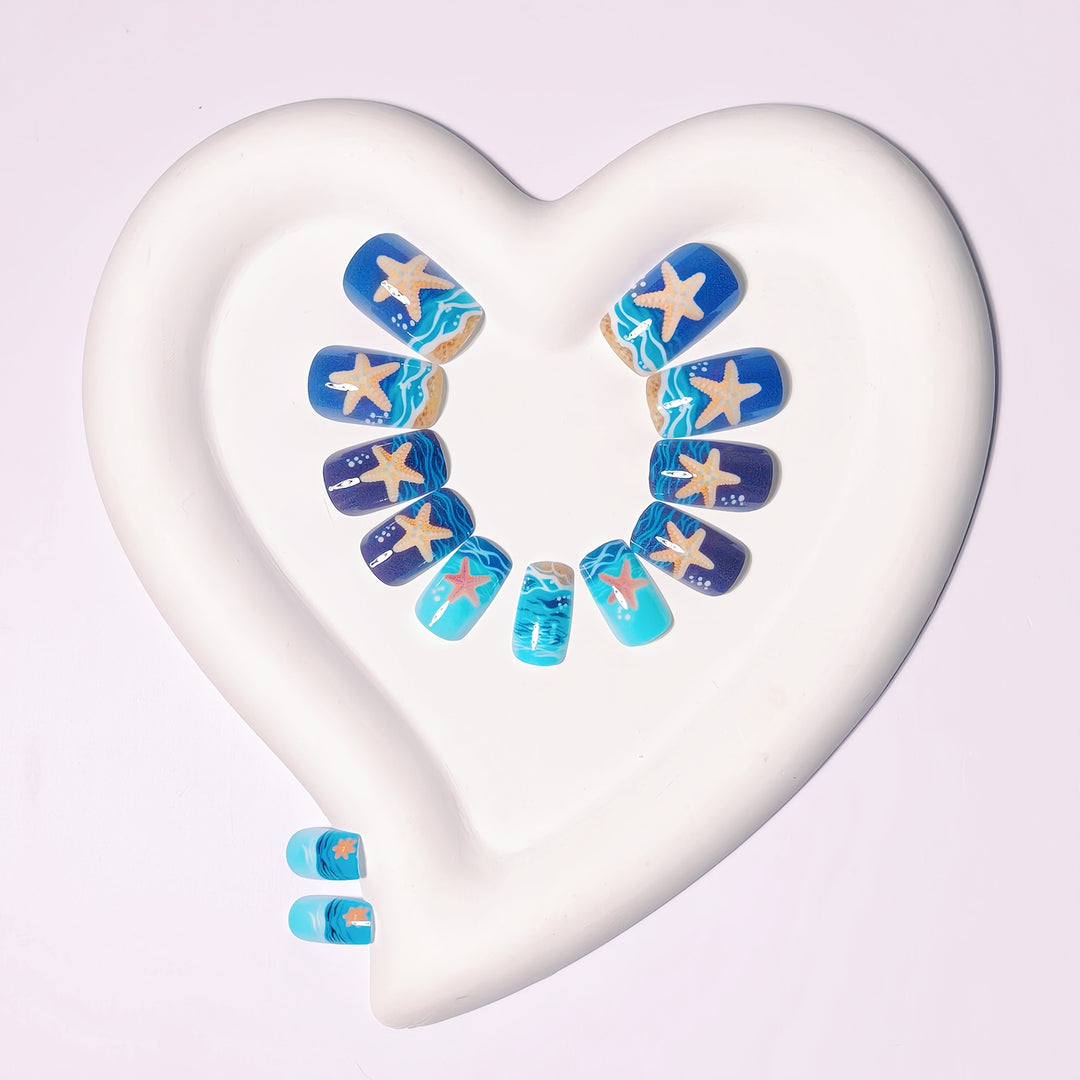 Artificial Nail Design Set with Maritime Motif Stornfield