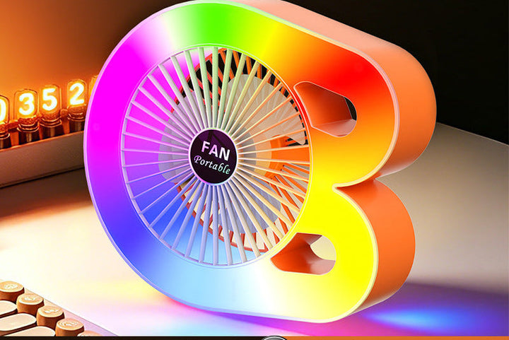 Ladies portable RGB table fan Stornfield
