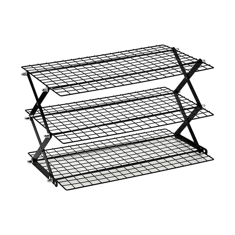 Foldable Kitchen Rack Made of Sturdy Metal Grid Stornfield