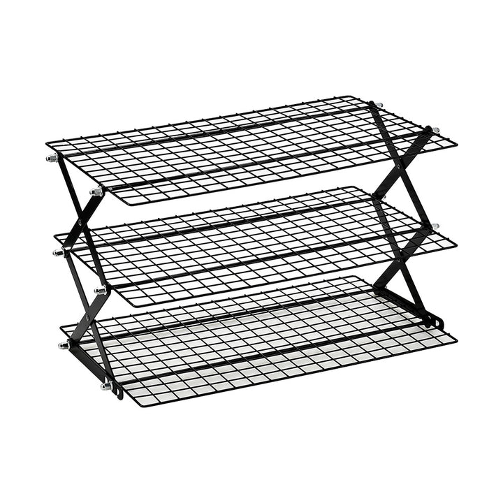 Foldable Kitchen Rack Made of Sturdy Metal Grid Stornfield