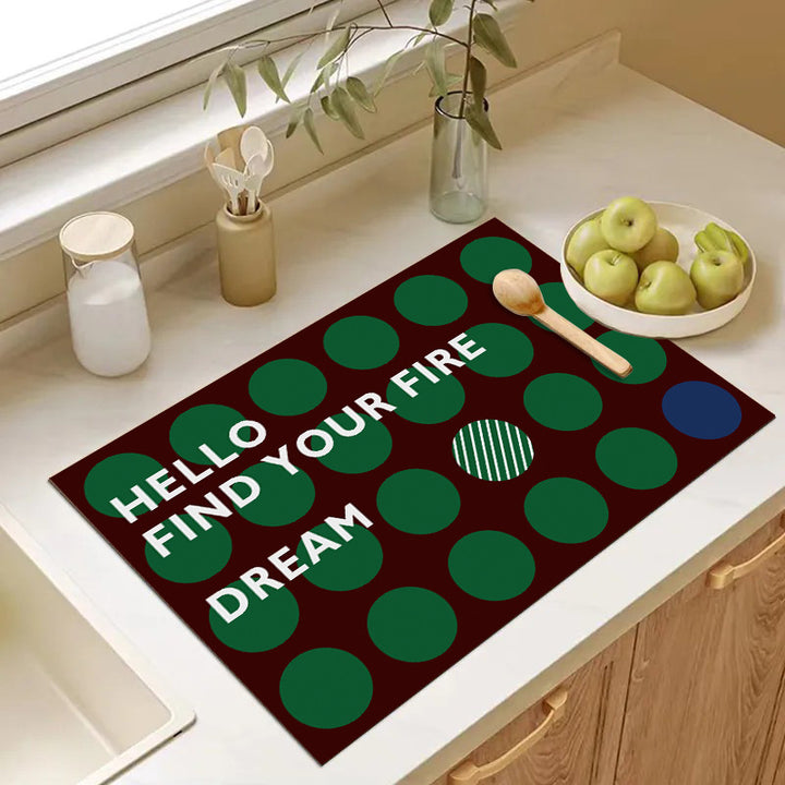 Playful Textured Kitchen Mat Stornfield