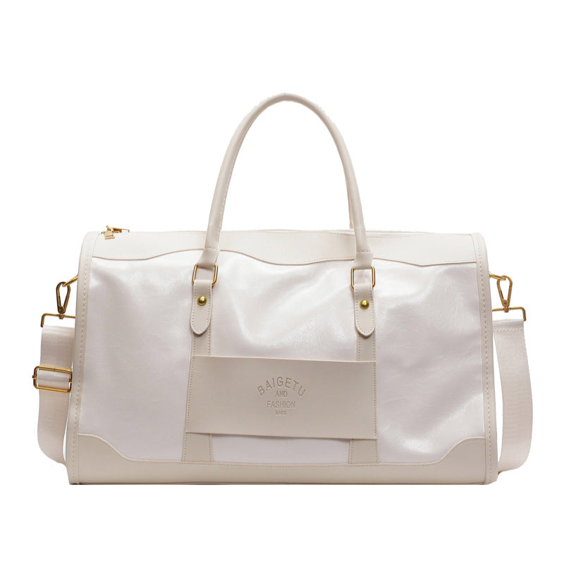Stylish Leather Weekender Duffle
