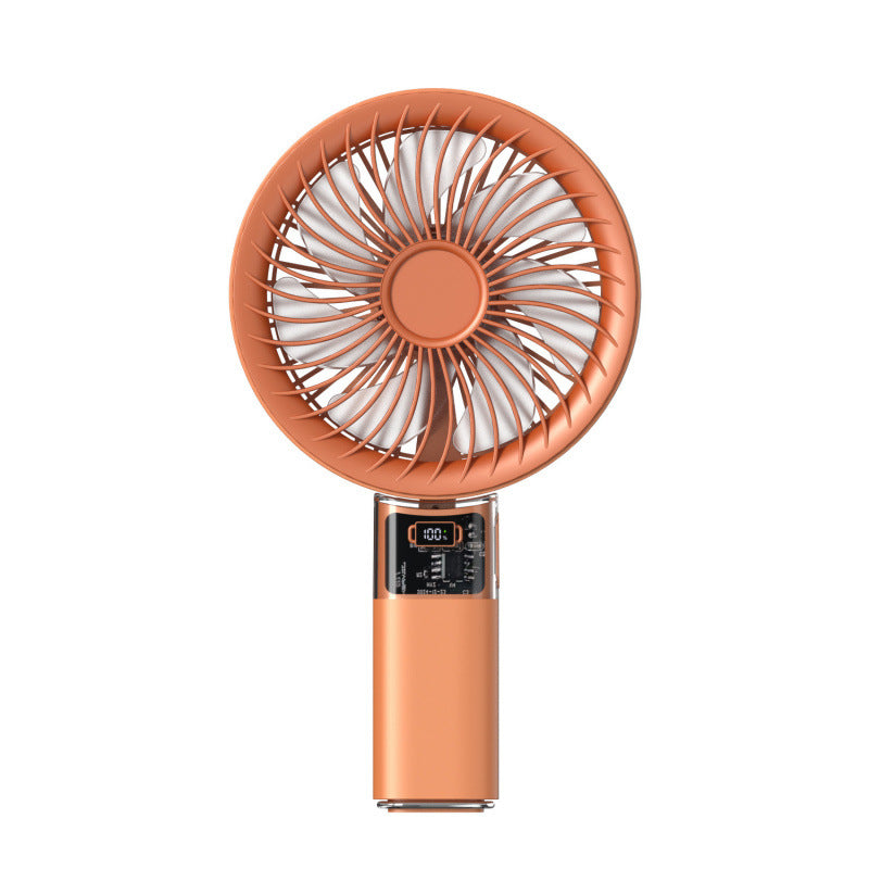 Women portable mini fan with digital display and variable speed control Stornfield