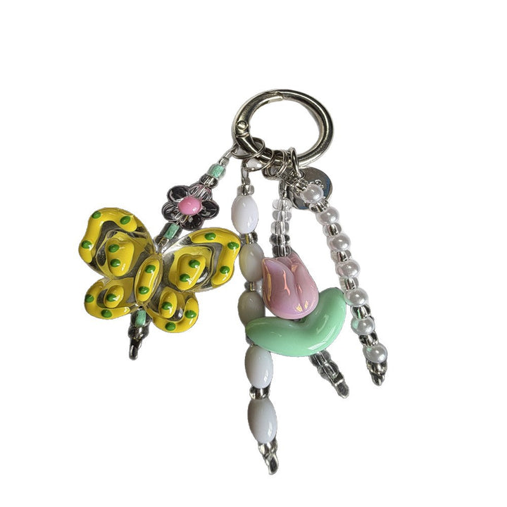 Decorative Flower Charm Keychain Stornfield