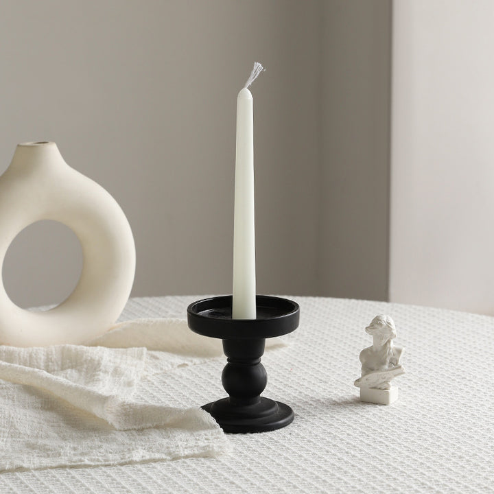 Hand-Poured Beaded Sphere Taper Candle