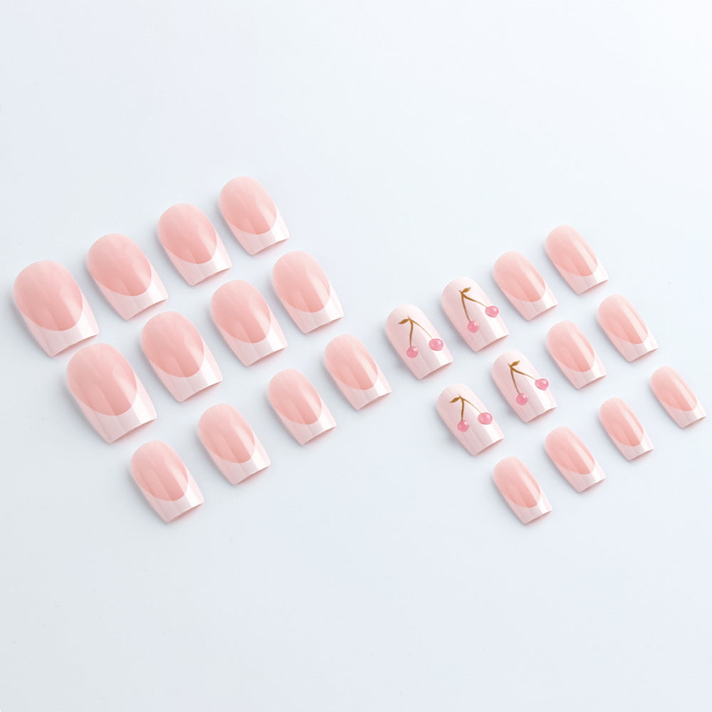 Elegant Cherry Blossom Gel Nail Art Stornfield