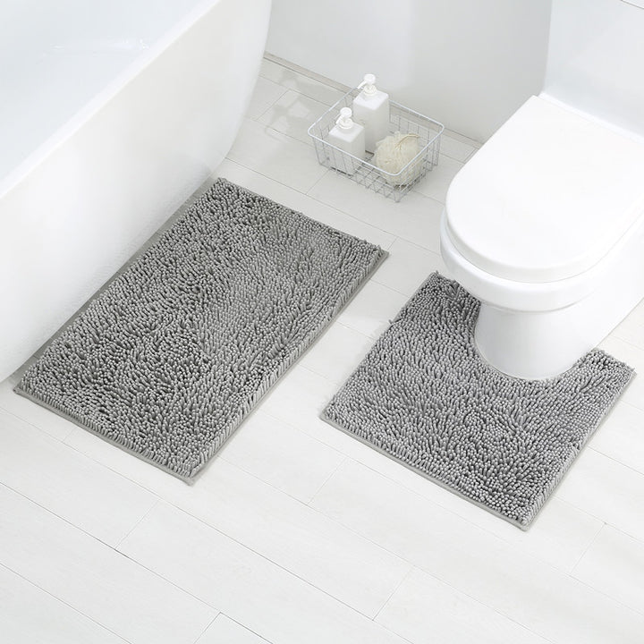 Soft Chenille Bath Mat Set Stornfield