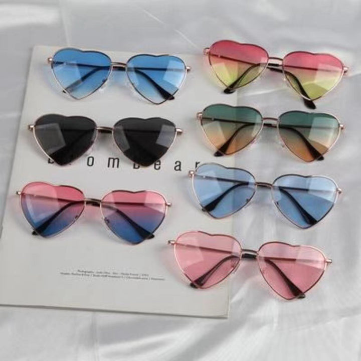 Ladies Heart-Shaped Sunglasses with UV Protection and Elegant Frame Stornfield