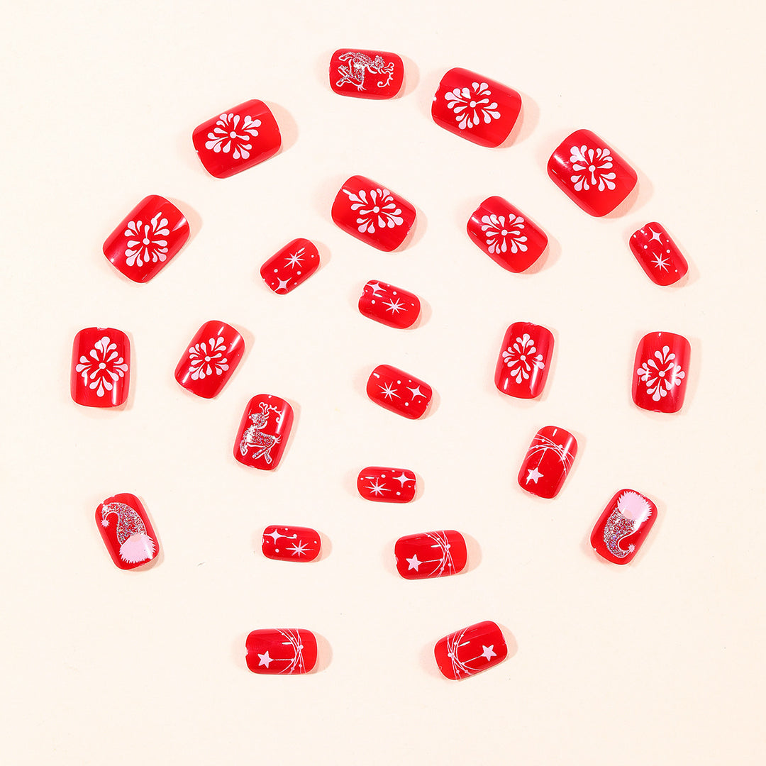 Festive Holiday-Themed 3D Nail Art Extensions Stornfield