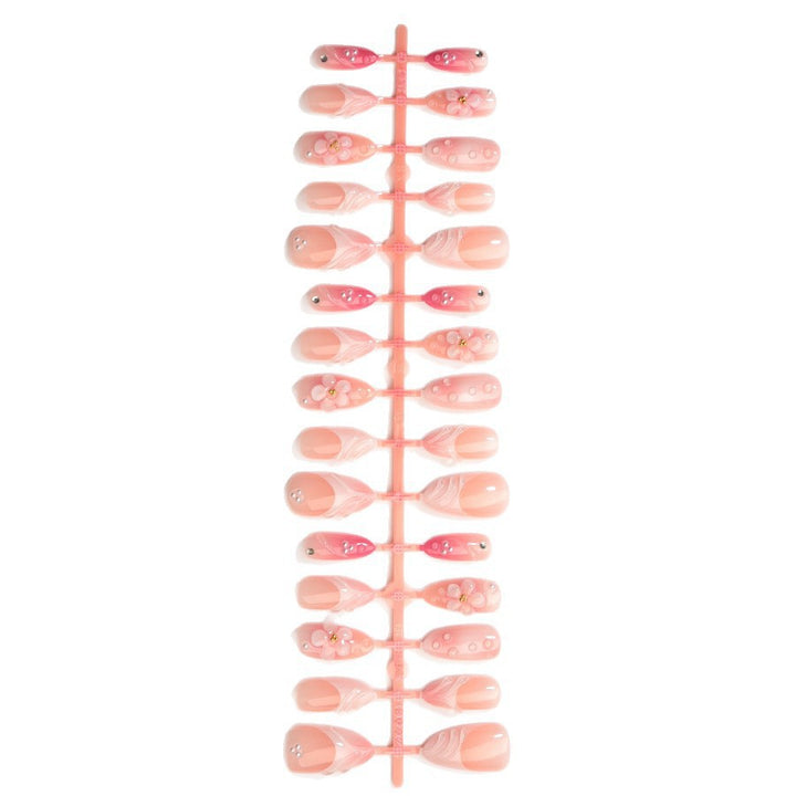 Creative Floral Accent Press-On Nails Stornfield