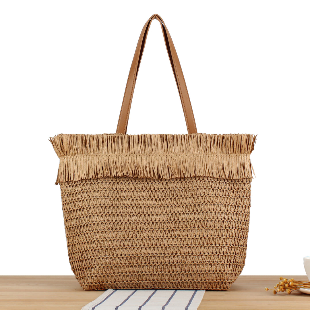 Large shopping bag with stylish fringes Stornfield