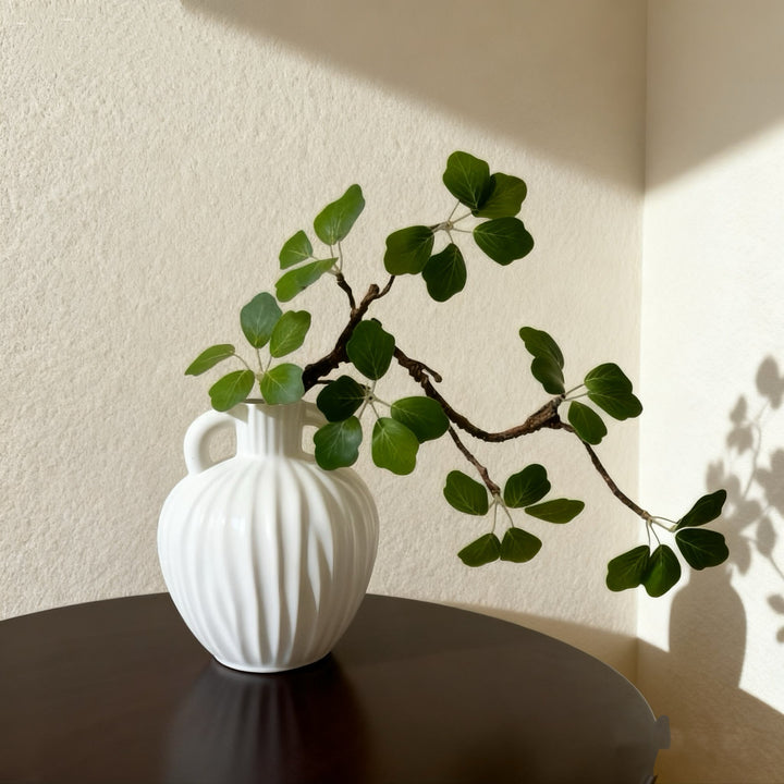 Decorative Faux Yellow Leaf Arrangement for Home Decor