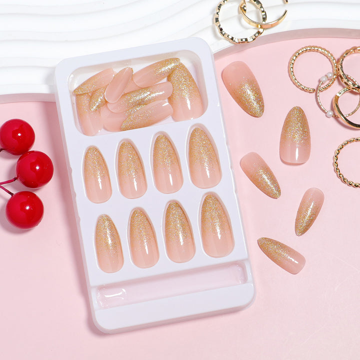 Glittery Press-On Nails Set Stornfield