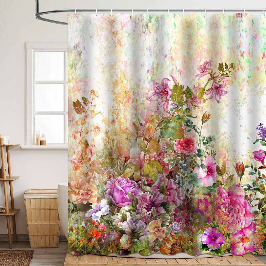 Floral Patterned Bathroom Shower Curtain Stornfield