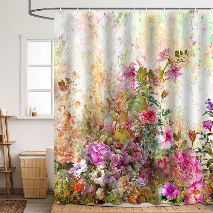Floral Patterned Bathroom Shower Curtain Stornfield