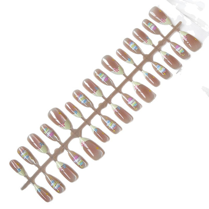 Artificial nails with elegant flower pattern Stornfield