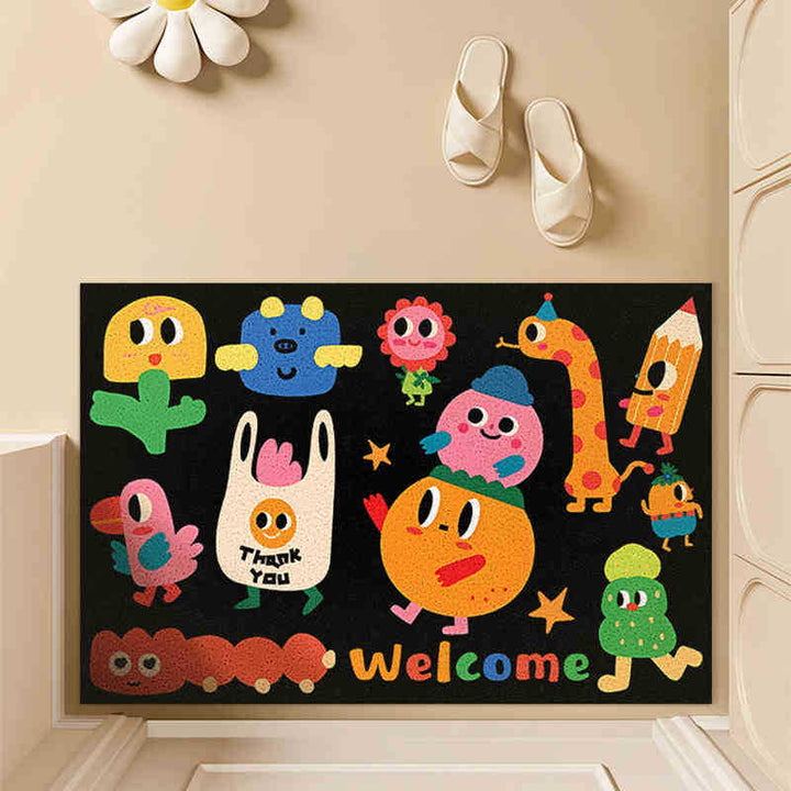 Whimsical Indoor Welcome Mat