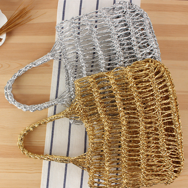 Shoulder bag made of punched metal grid Stornfield