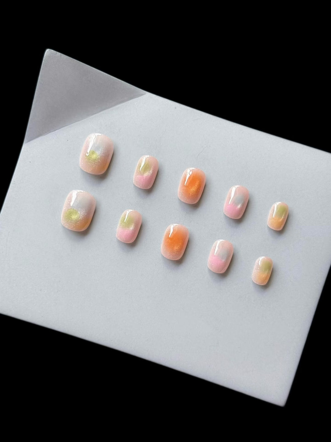 Artistic Glossy Ombre Press-On Nails
