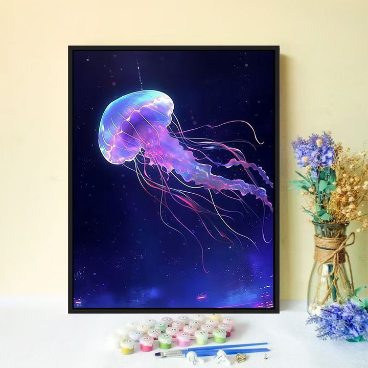 Jellyfish-Inspired Canvas Wall Art Stornfield