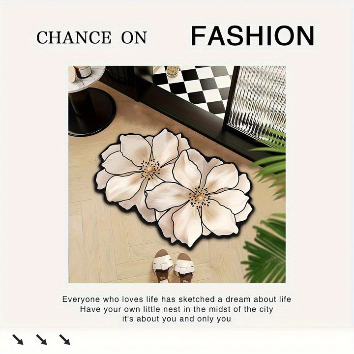 Floral-Shaped Decorative Bath Mat