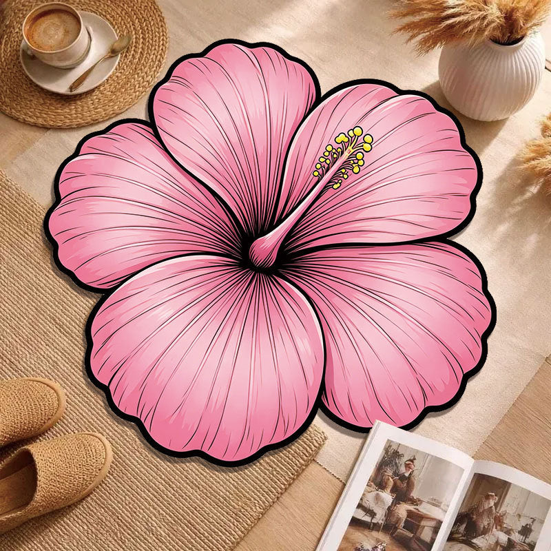 Decorative Floral Accent Rug
