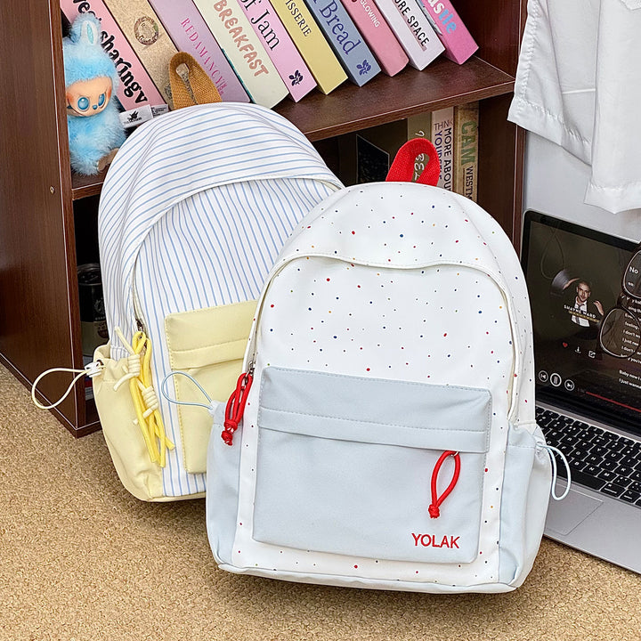 Trendy Striped Casual Backpack Stornfield