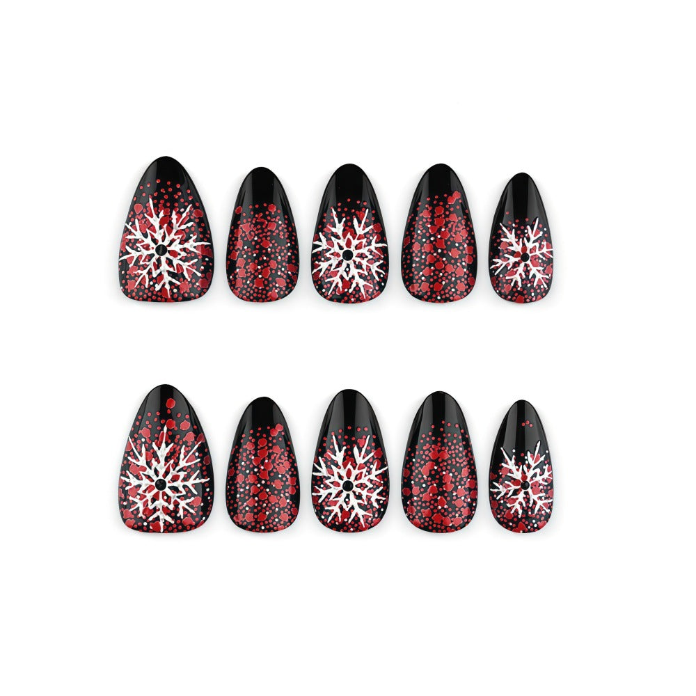 Artificial nails with snowflake design Stornfield