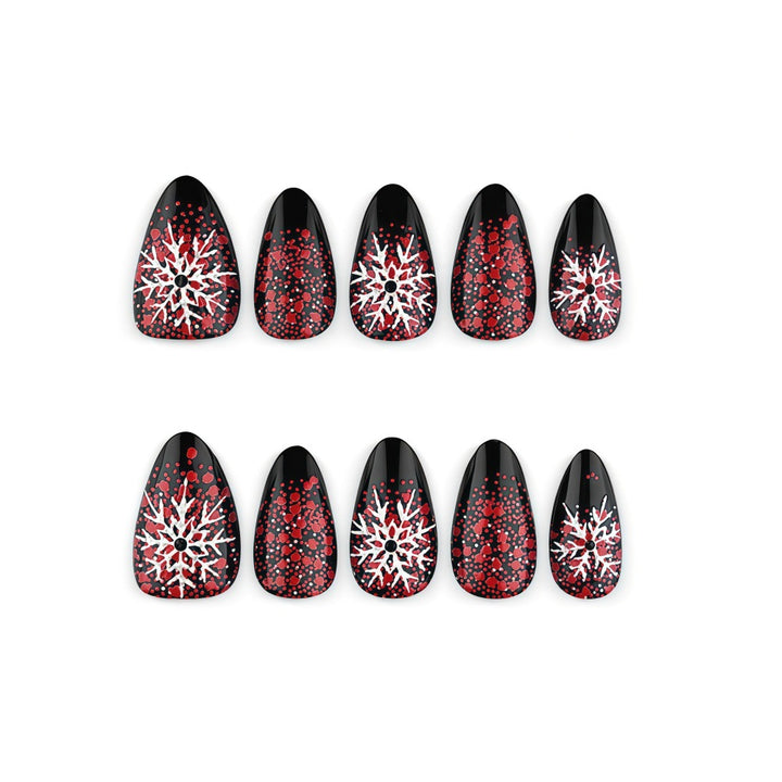 Artificial nails with snowflake design Stornfield