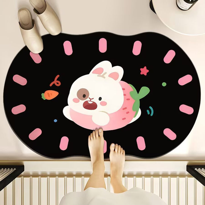 Plush Cartoon Bath Mat