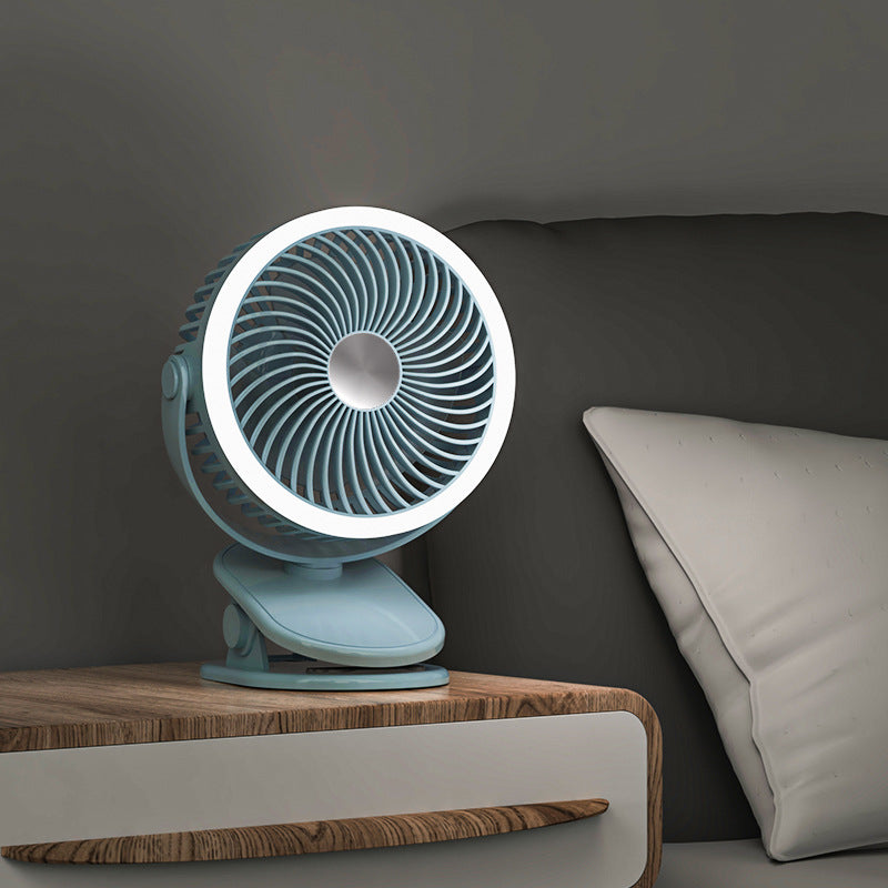 Ladies table fan with integrated LED lighting Stornfield