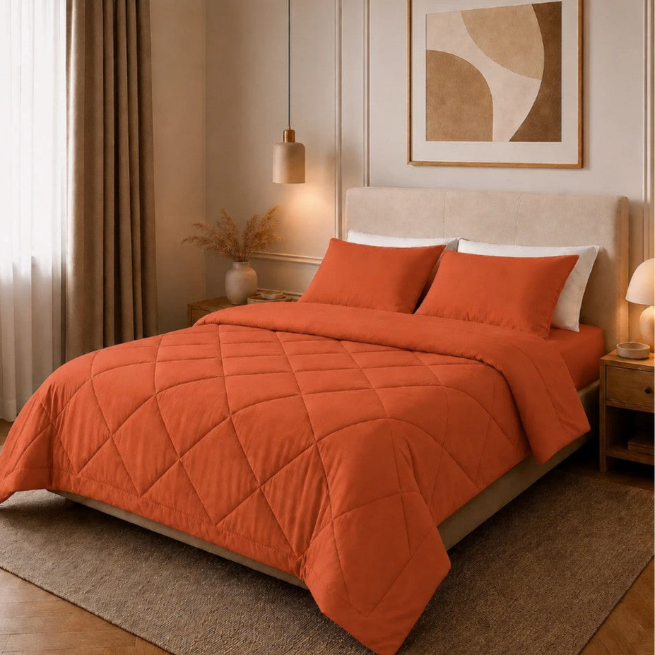 Luxurious Quilted Comforter Set Stornfield