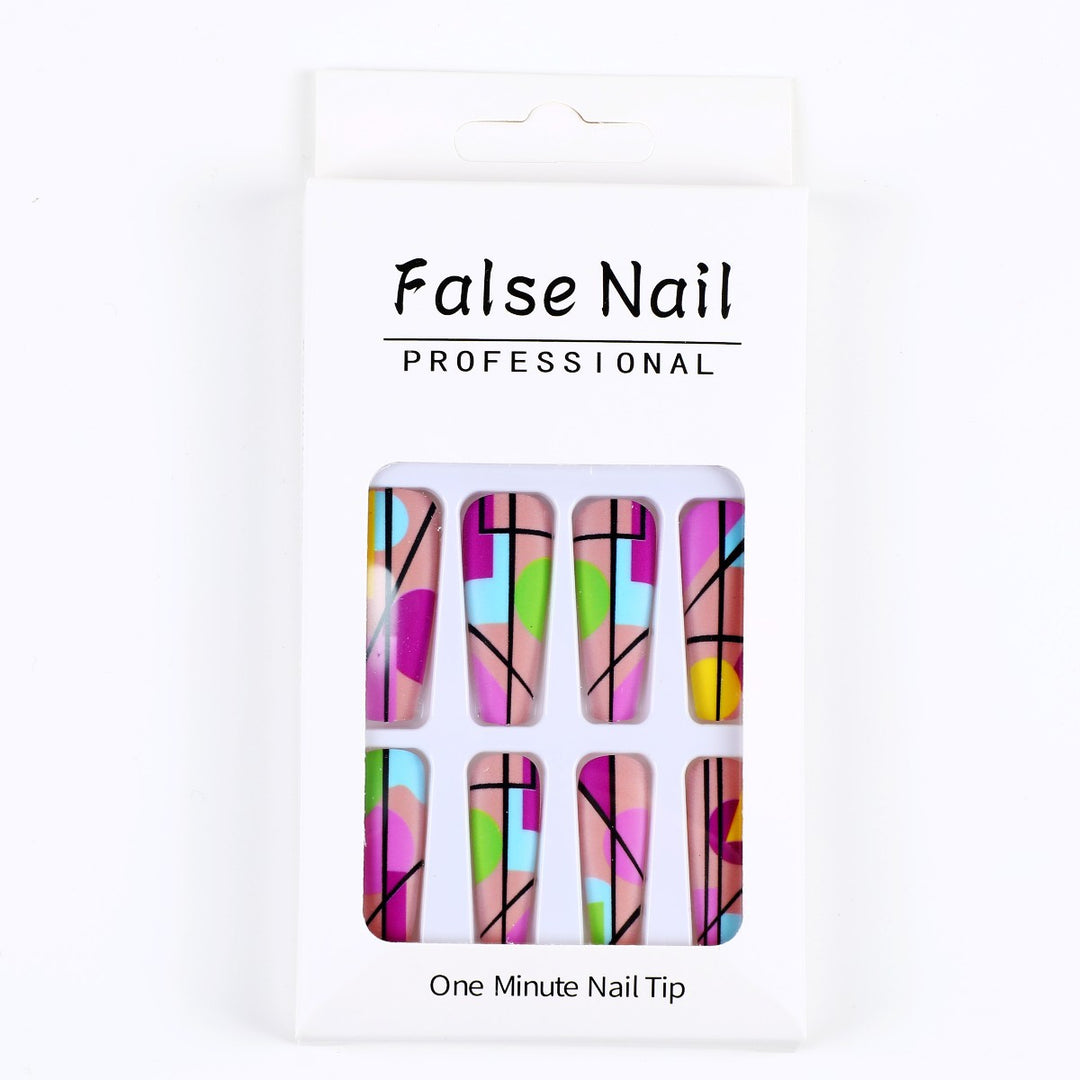 Artificial nails in modern geometric design Stornfield