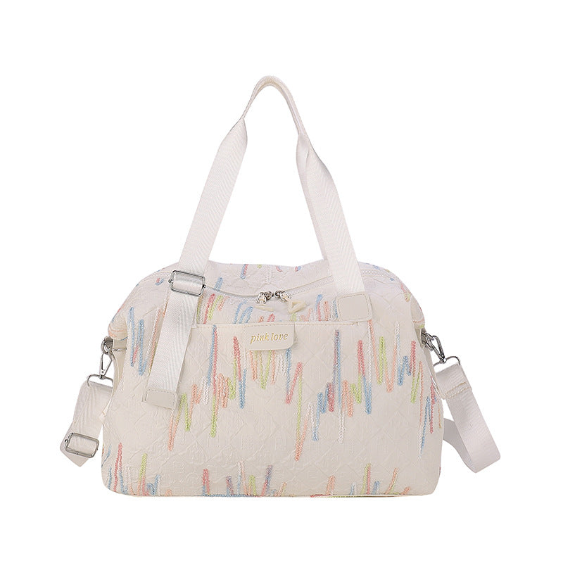 Chic Textured Travel Duffle Bag Stornfield