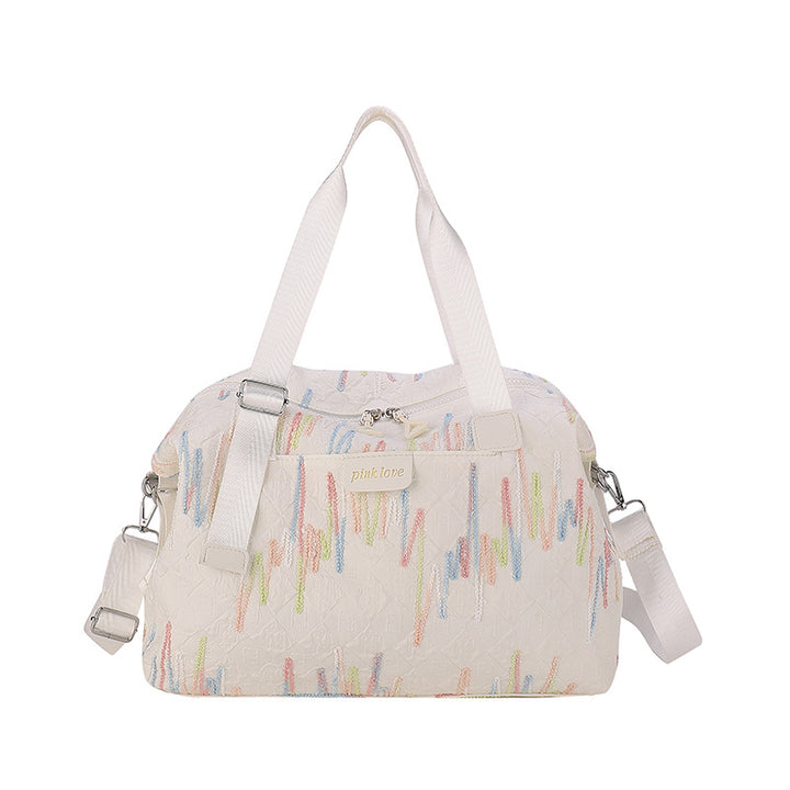 Chic Textured Travel Duffle Bag Stornfield
