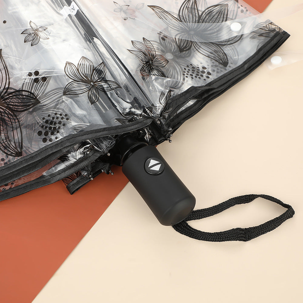 Women's Foldable Umbrella with Floral Pattern Stornfield