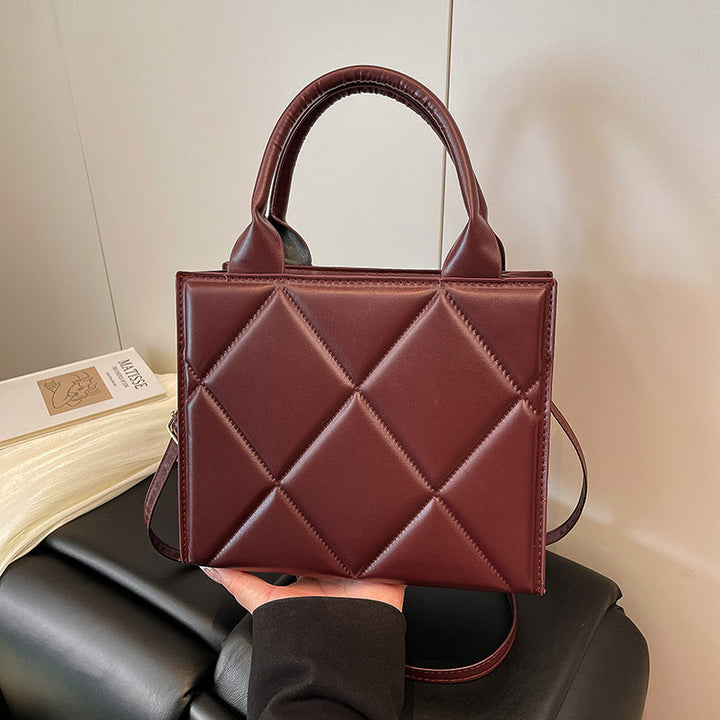 WoQuilted Faux Leather Handheld Tote Stornfield