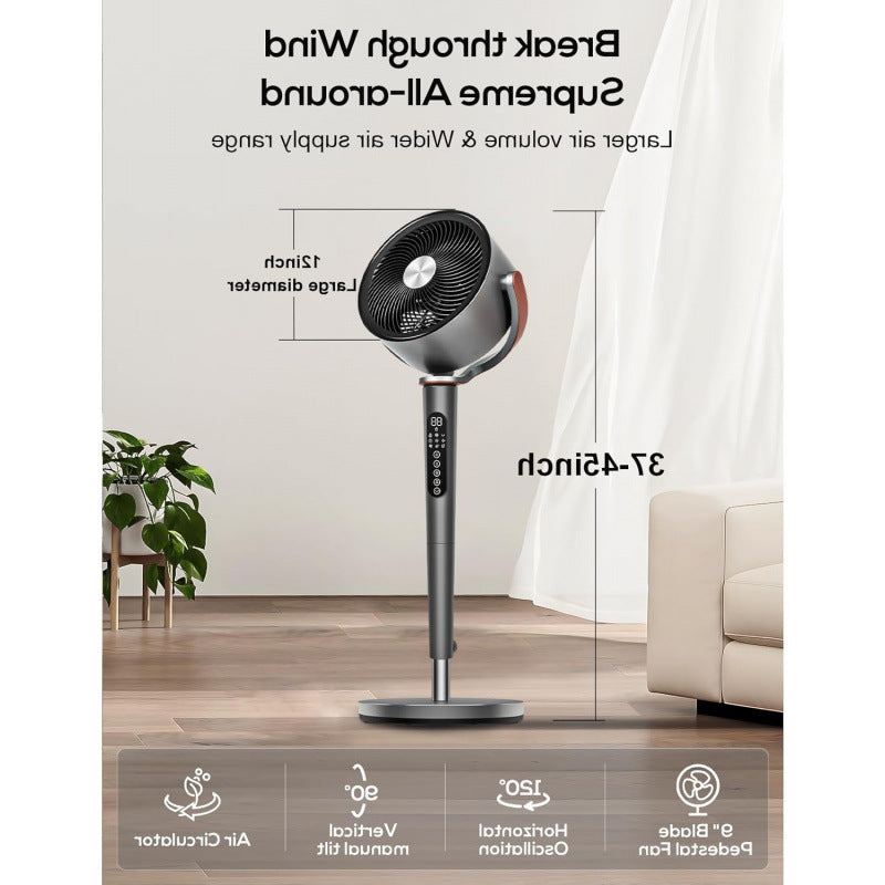 Unisex Stand Fan with High-Performance Features and Remote Control Stornfield