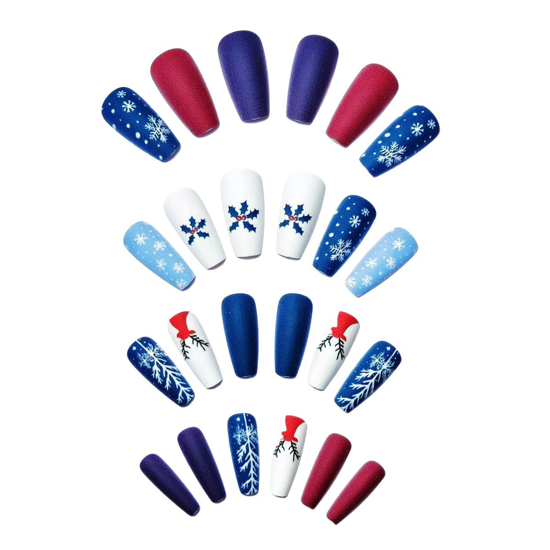 Creative Christmas Themed Fake Nails Stornfield