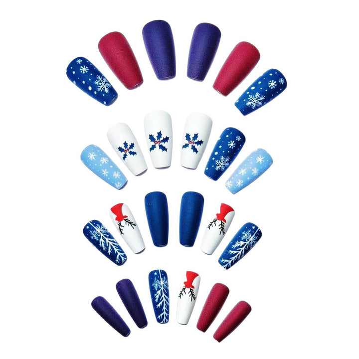 Creative Christmas Themed Fake Nails Stornfield