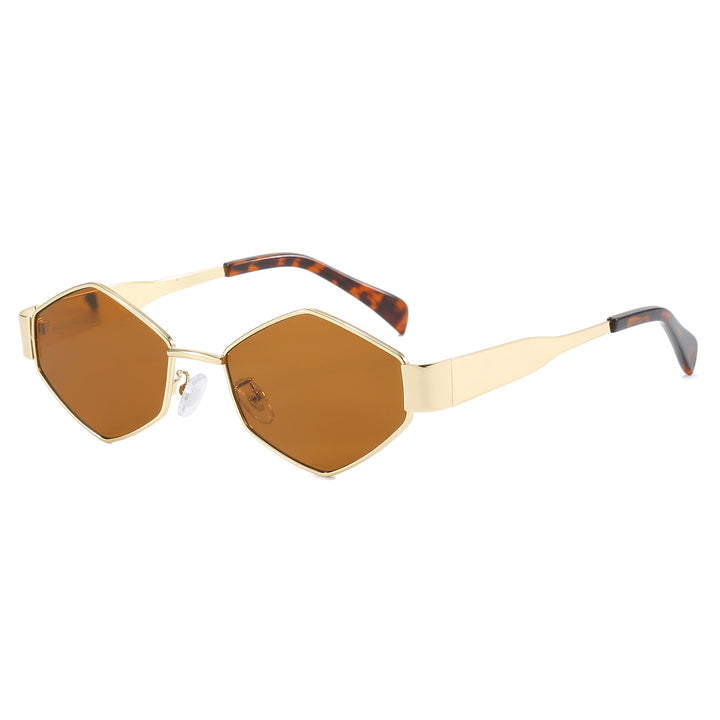 Women's modern geometric sunglasses with high-quality metal frame Stornfield